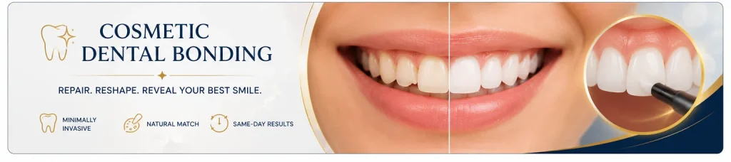 Cosmetic dental bonding in Tysons Corner VA repairing chipped and uneven teeth