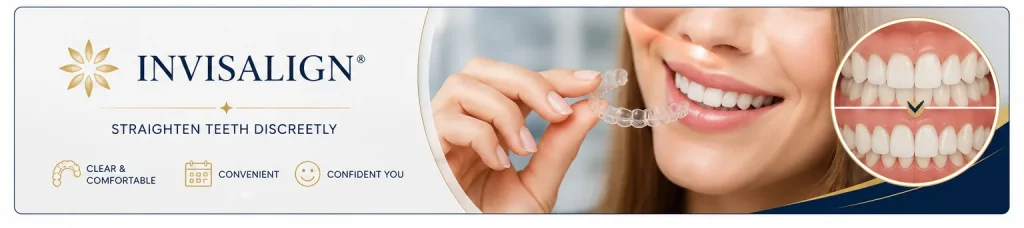 Invisalign clear aligners in Tysons Corner VA for discreet teeth straightening