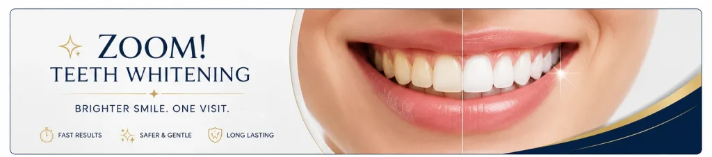 Zoom teeth whitening treatment in Tysons Corner VA showing brighter smile results