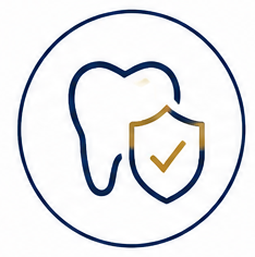 Graphic illustrating preventive and general dentistry in Tysons Corner, including routine dental exams, professional teeth cleanings, and preventive oral health care.