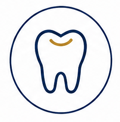 Graphic illustrating restorative dentistry services in Tysons Corner, including dental fillings, crowns, and treatments that restore damaged or weakened teeth.
