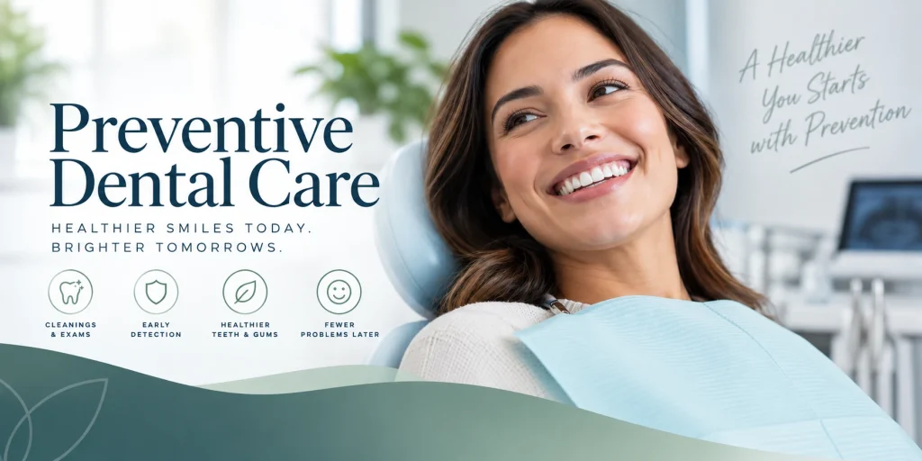 Preventive dental care in Tysons Corner, VA focused on dental exams, cleanings, early detection, and healthier teeth and gums.